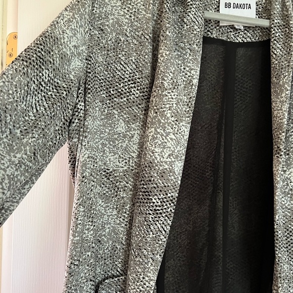 BB Dakota for Anthropologie Printed Longline Jacket - Kimono Cardigan - Picture 2 of 6